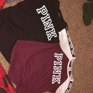 Two PINK tees